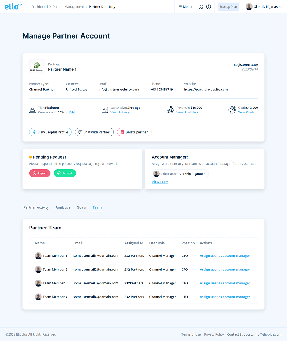 partner management team