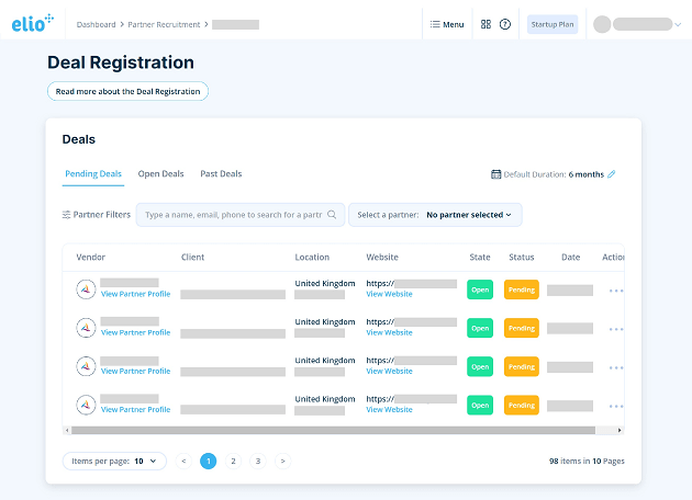 Deals – Collaborative Sales with Elioplus PRM software